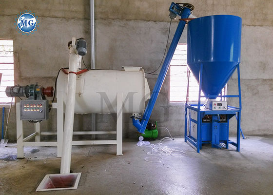 High Speed Feeding Small Dry Mix Mortar Mixing Plant Wall Putty Gypsum Floor Tile Adhesive Glue Grout Making Machine