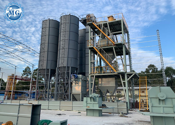 La cal del cemento 30T/H pulveriza la cadena de producción seca del mortero