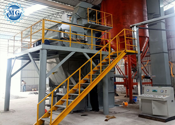 Arena del cemento 10T/H que mezcla la cadena de producción seca del mortero