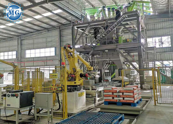 Instalación de mortero seco de alta eficiencia duradera con control PLC para la línea de producción de mezcla de mortero de reparación