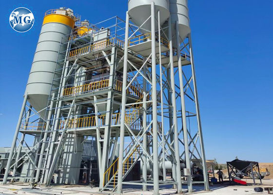 Planta inteligente 10-30T/H 100KW de la mezcla seca del mezclador del eje del doble del PLC