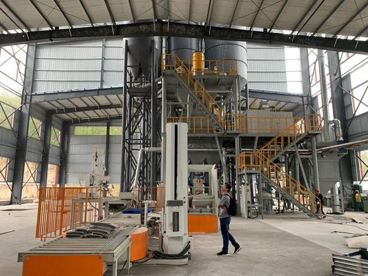 Fábrica adhesiva de la teja automática con empaletar la mezcladora del mortero seco