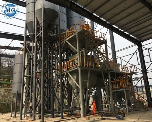 Mortero adhesivo de la teja del material de construcción que hace máquina la cadena de producción seca del mortero