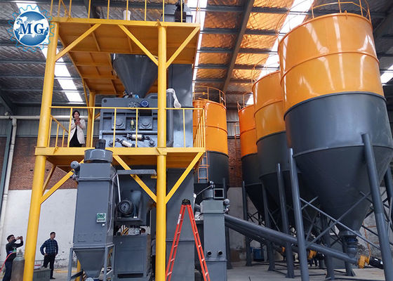 Cadena de producción seca del mortero 120KW pesaje automático de 30t/H