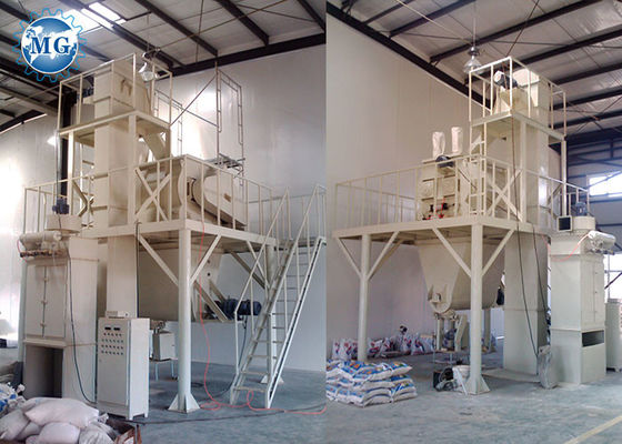 Planta gemela de la mezcla seca del eje 6T/H para la fabricación del mortero del yeso