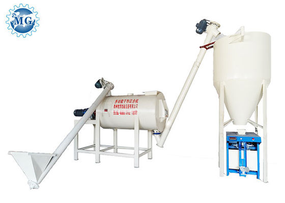 altura seca del equipo los 4m del mortero de 25kw 4T/H para la masilla de la pared