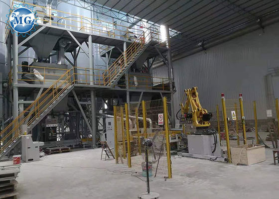 Modifique el pegamento de la teja para requisitos particulares del voltaje que hace mezcla preparada de antemano de la máquina la planta de procesamiento por lotes por lotes del mortero seco