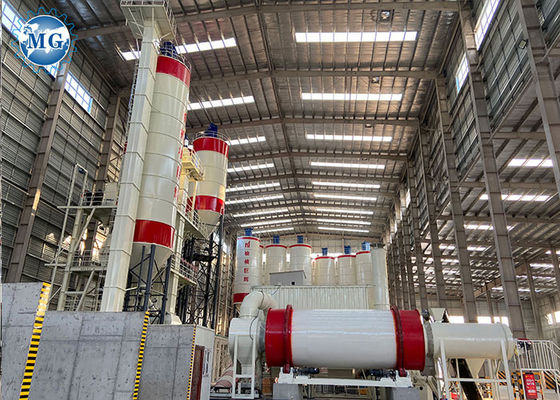 Línea de producción de mortero seco de 200 kW 120t/h con materias primas de cemento