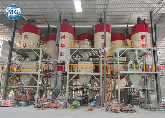 Planta de mezcla seca automática llena de la máquina del mortero 10-15T/H para la fabricación del pegamento de la teja